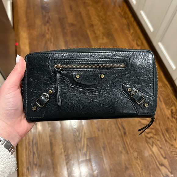Balenciaga Leather Zip Wallet - Picture 2 of 7